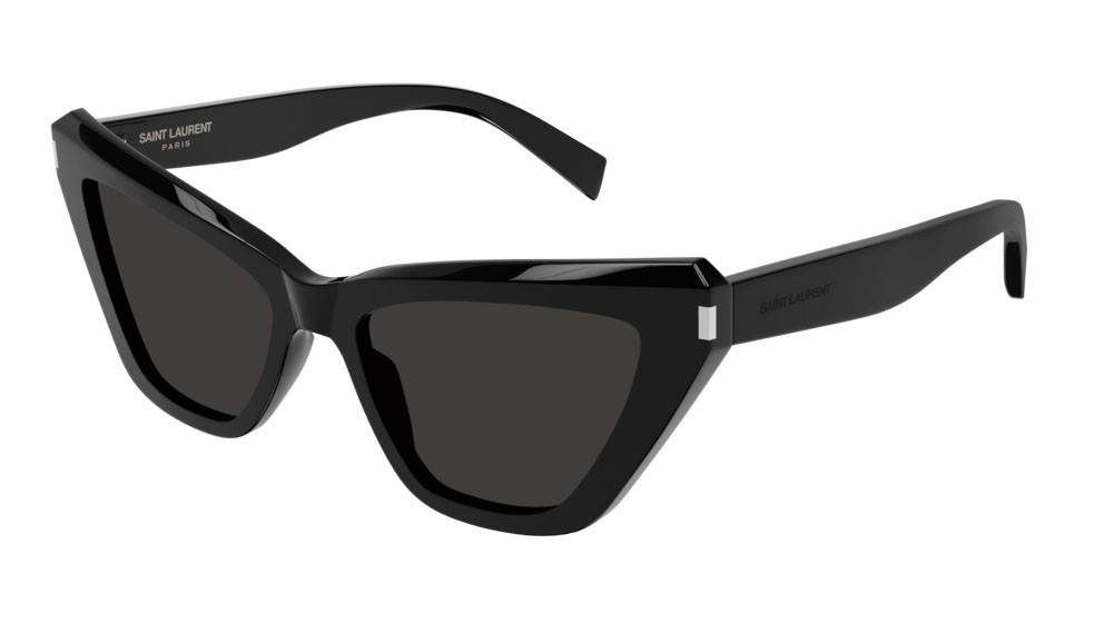 Occhiali da sole Saint Laurent New Wave SL 466-001 colore black forma cat eye lenti black
