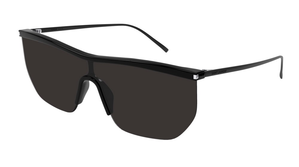 Sunglasses Saint Laurent New Wave SL 519 MASK-001 color black shape mask lenses black