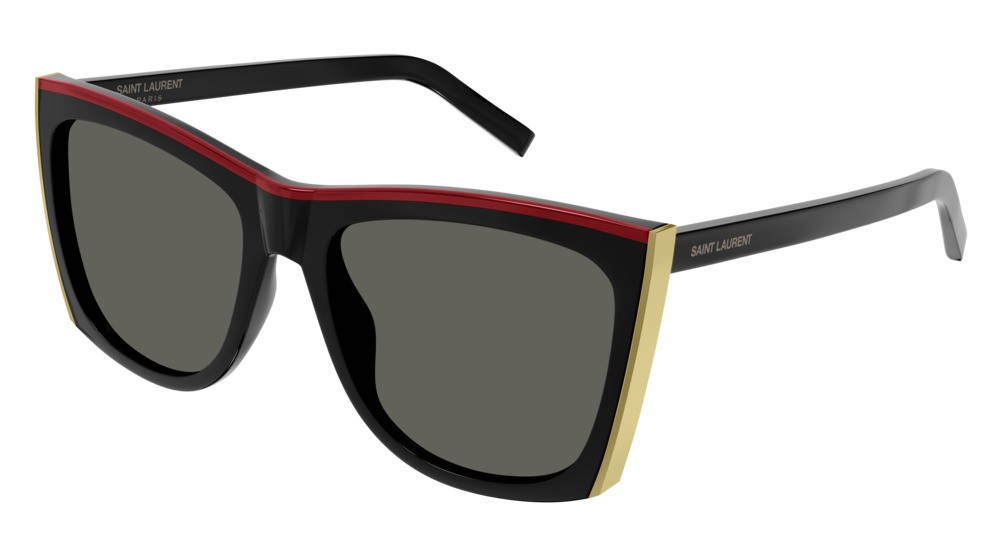 Occhiali da sole Saint Laurent New Wave SL 539 PALOMA-001 colore black forma rettangolare lenti grey