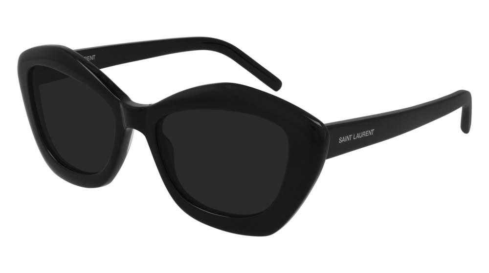 Occhiali da sole Saint Laurent New Wave SL 68-001 colore black forma cat eye lenti black