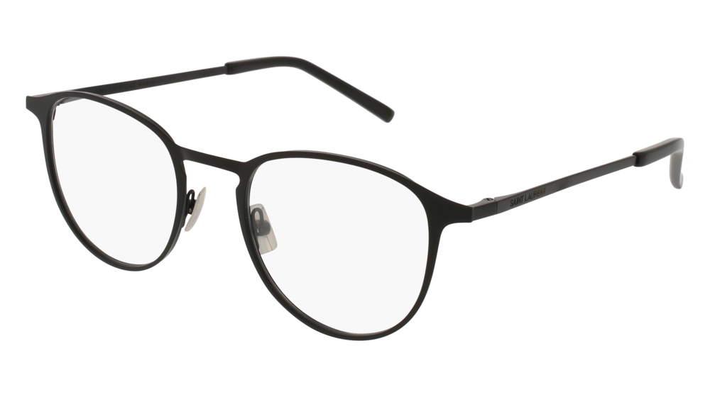 Occhiali da vista Saint Laurent Classic Sl 179-001 colore black forma rotondo lenti transparent