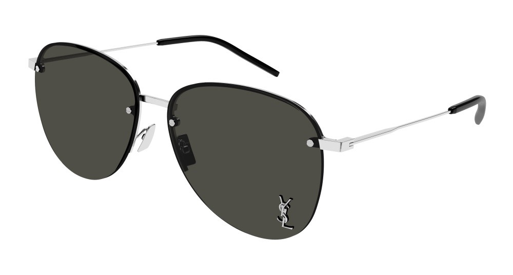 Sunglasses Saint Laurent SL 328/K M-005 color argento shape aviator lenses grigio