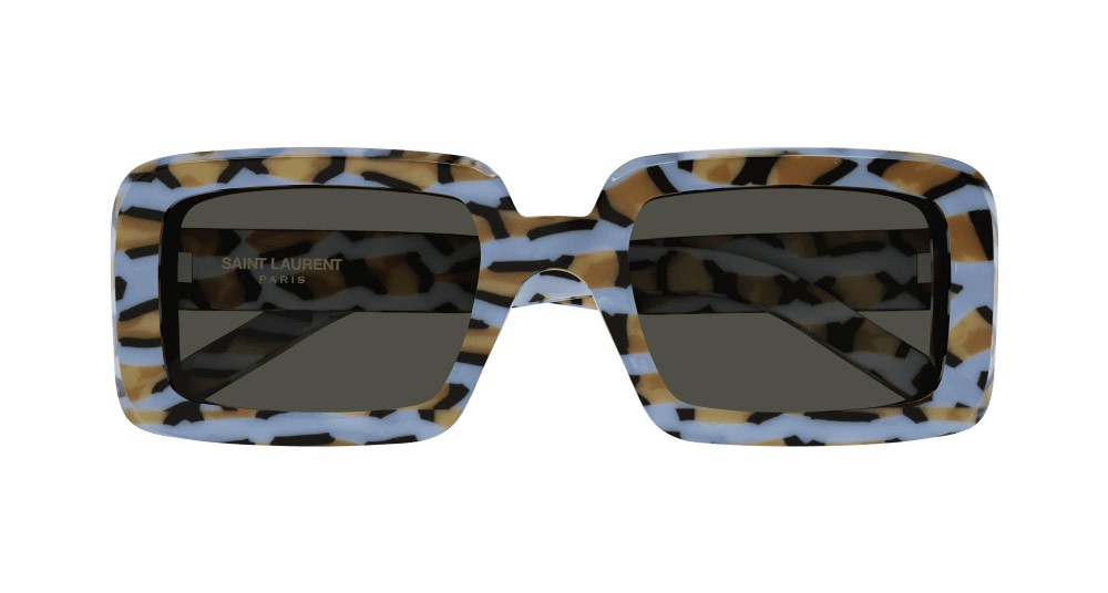 Sunglasses Saint Laurent SL 534 SUNRISE-008 color viola shape rectangle lenses grigio