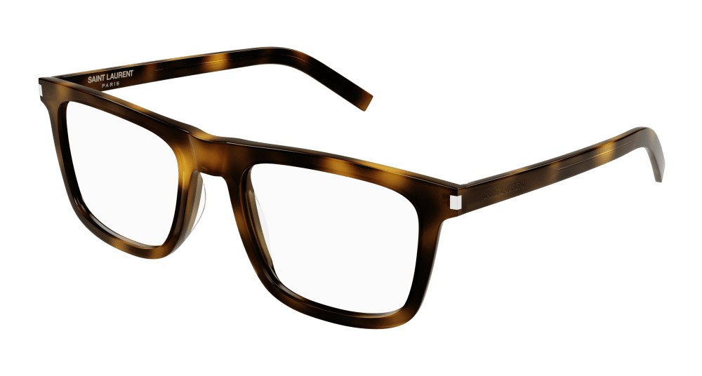 Eyeglasses Saint Laurent SL 547 SLIM OPT-006 color havana shape rectangle lenses trasparente