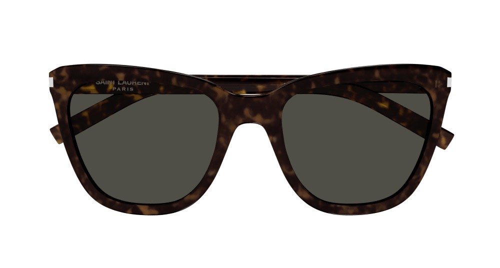 Sunglasses Saint Laurent SL 548 SLIM-002 color havana shape cat eye lenses grigio