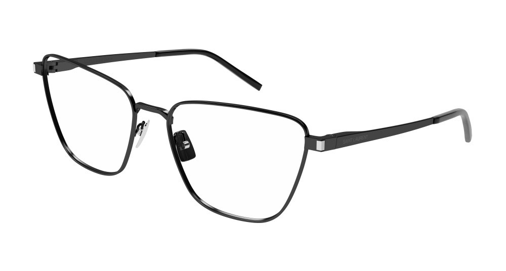 Occhiali da vista Saint Laurent SL 551 OPT-001 colore nero forma cat eye lenti trasparente