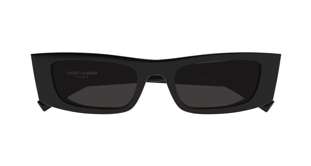 Occhiali da sole Saint Laurent SL 553-001 colore nero forma rettangolare lenti nero