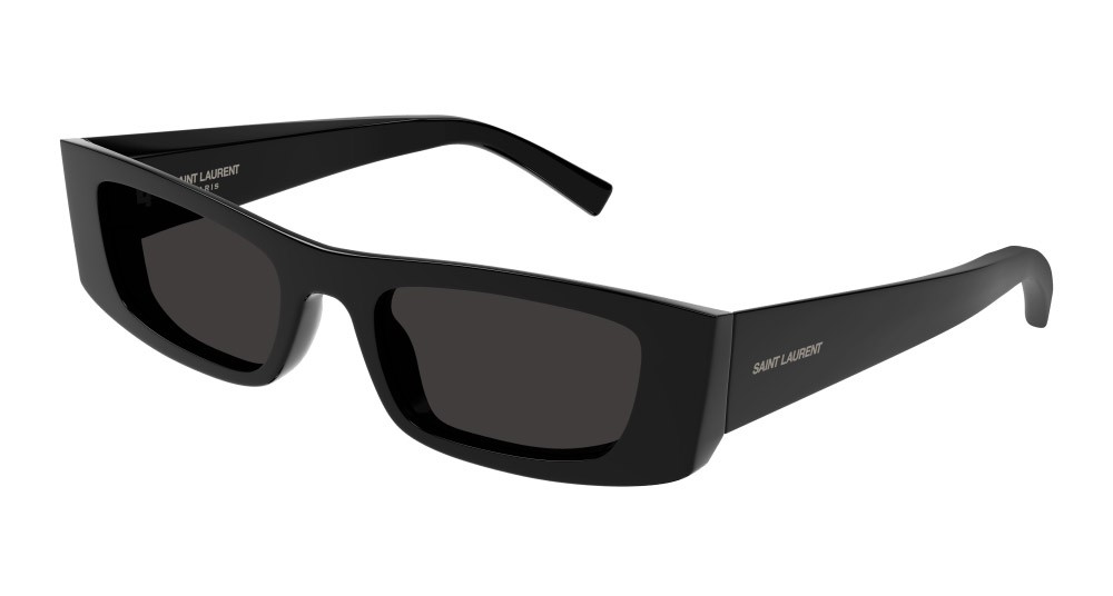 Occhiali da sole Saint Laurent SL 553-001 colore nero forma rettangolare lenti nero