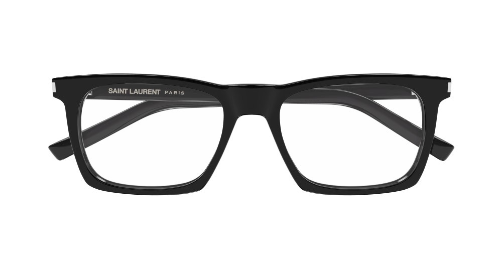 Eyeglasses Saint Laurent SL 559 OPT-001 color nero shape rectangle lenses trasparente
