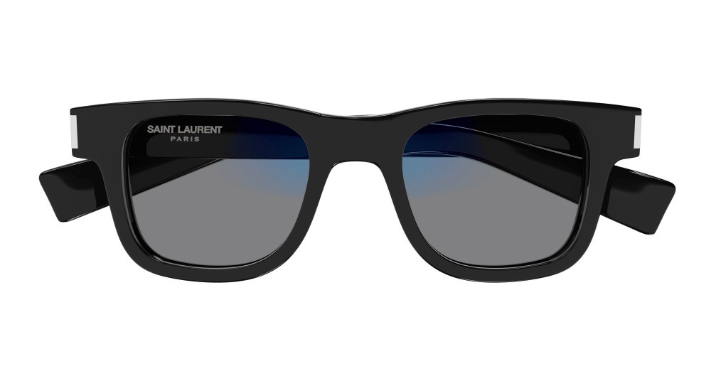 Sunglasses Saint Laurent SL 564-008 color nero shape rectangle lenses trasparente