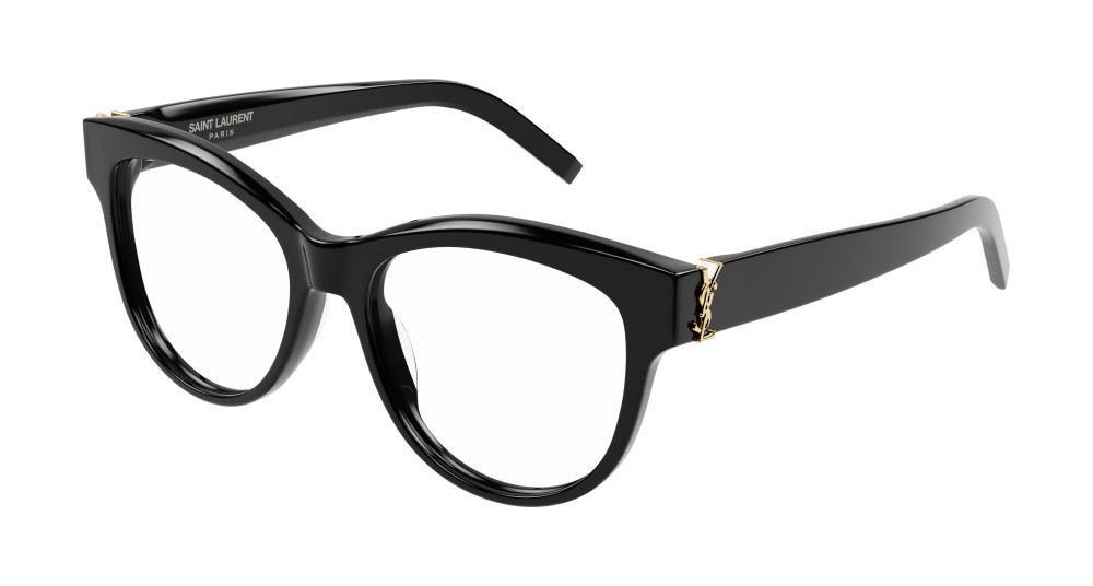 Eyeglasses Saint Laurent SL M108-002 color nero shape cat eye lenses trasparente