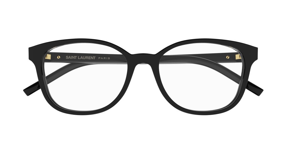 Eyeglasses Saint Laurent SL M113-001 color nero shape cat eye lenses trasparente