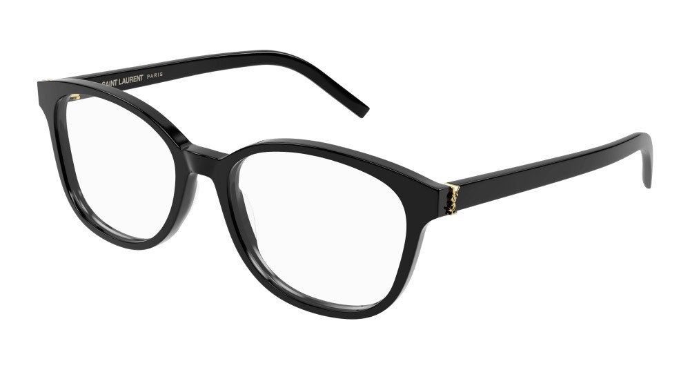 Eyeglasses Saint Laurent SL M113-001 color nero shape cat eye lenses trasparente