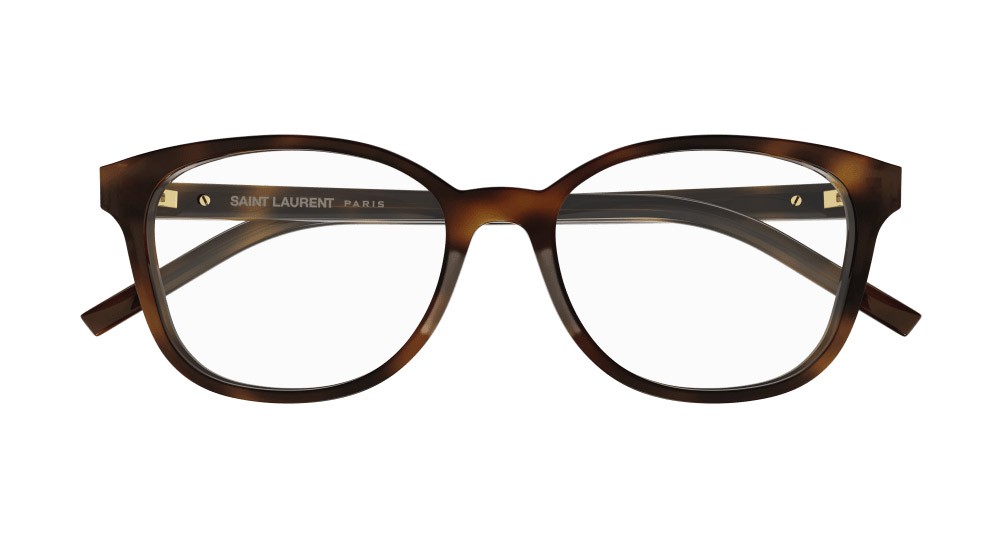 Eyeglasses Saint Laurent SL M113-002 color havana shape cat eye lenses trasparente