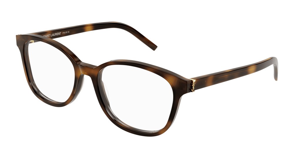 Eyeglasses Saint Laurent SL M113-002 color havana shape cat eye lenses trasparente