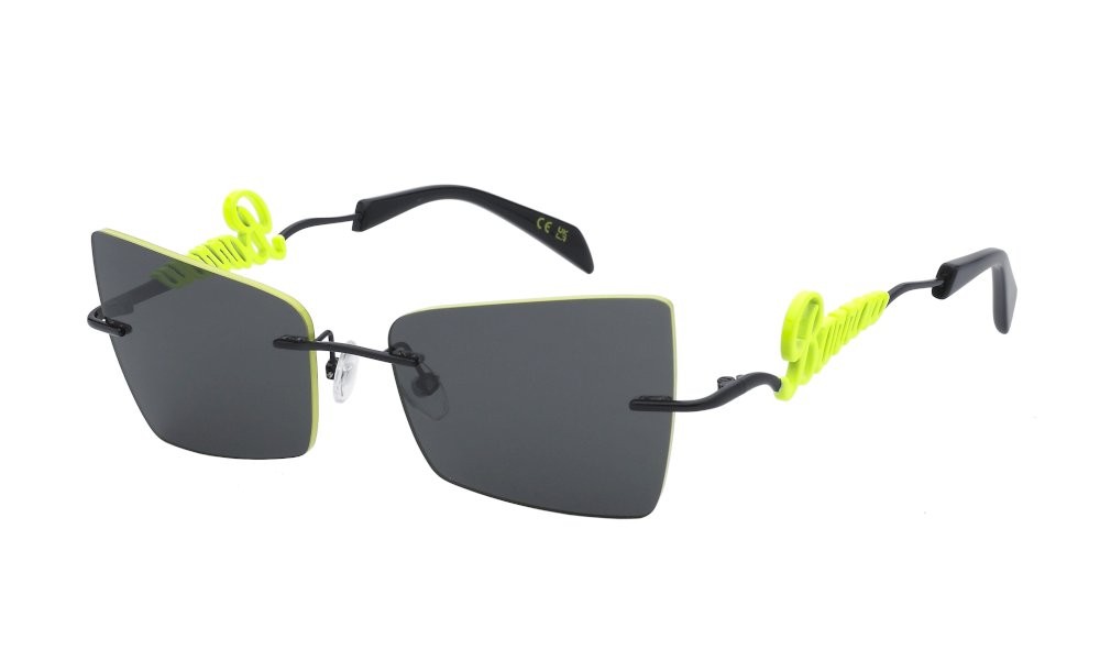 Sunglasses Barrow Calypso glasant SBA014 (08AM) color nero lucido c/parti colorate lenses smoke