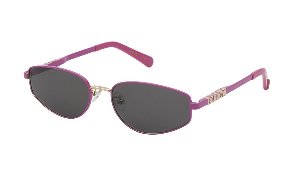 Sunglasses Barrow Sweepout SBA018 (0321) color oro rose' c/parti fuxia lucido lenses smoke