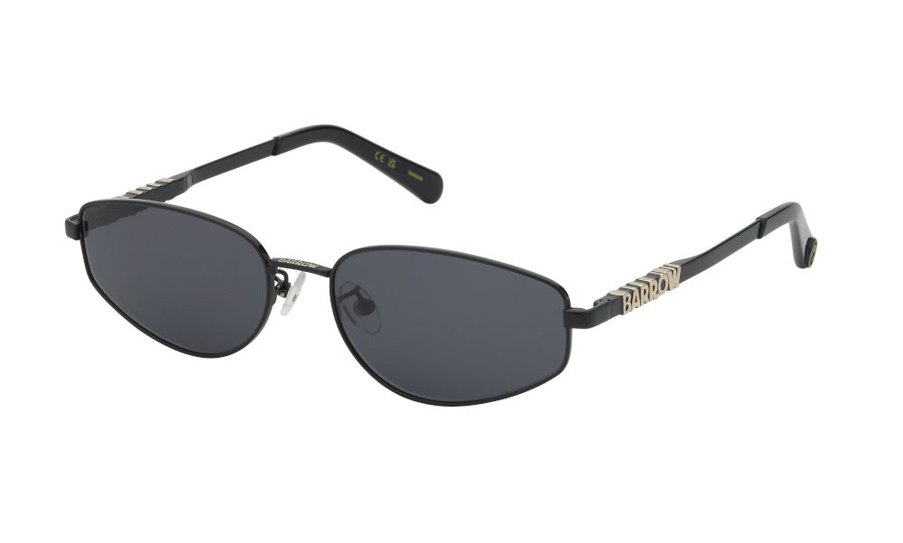 Sunglasses Barrow Sweepout SBA018 (0530) color nero lucido totale lenses smoke