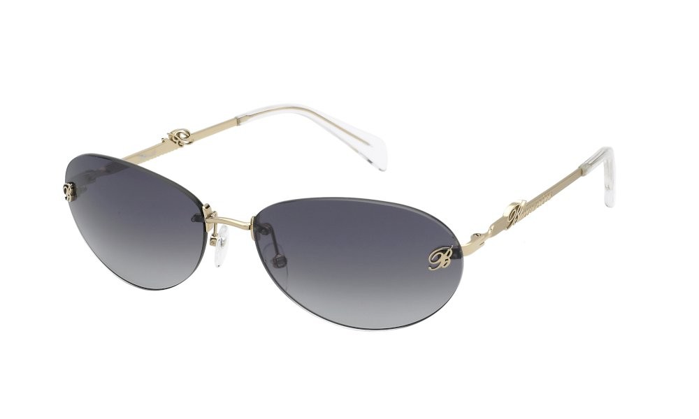 Sonnenbrillen Blumarine SBM192 (0300) farbe oro rosè lucido totale gläser smoke gradient