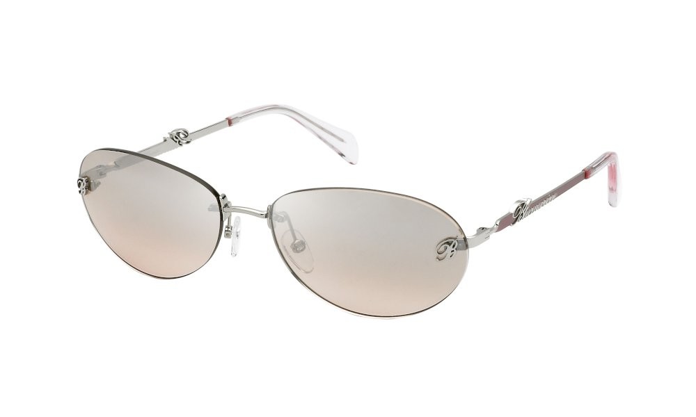 Sonnenbrillen Blumarine SBM192 (0S87) farbe palladio lucido c/parti rosa gläser pink / deg.mirror silver
