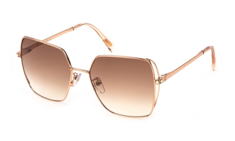 Sonnenbrillen Blumarine SBM215S (8FCK) farbe oro ramato lucido gläser brown gradient brown