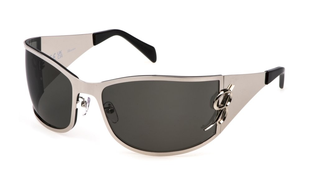 Sunglasses Blumarine SBM217 (0579) color palladio lucido totale lenses smoke
