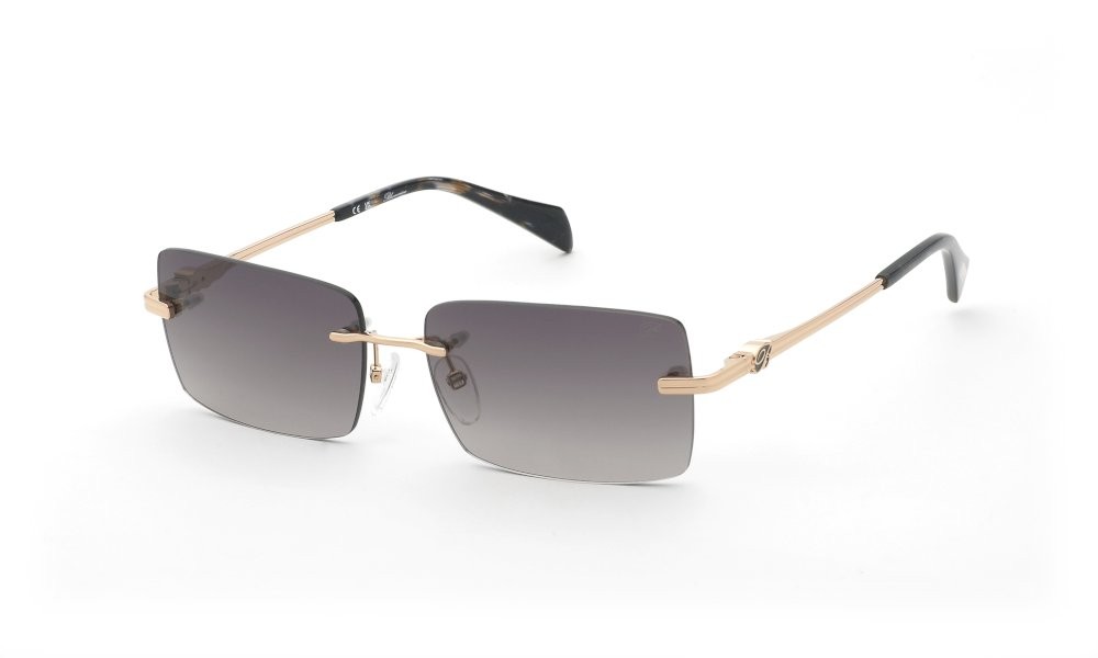 Occhiali da sole Blumarine SBM237 (08FC) colore oro ramato lucido lenti brown gradient pink