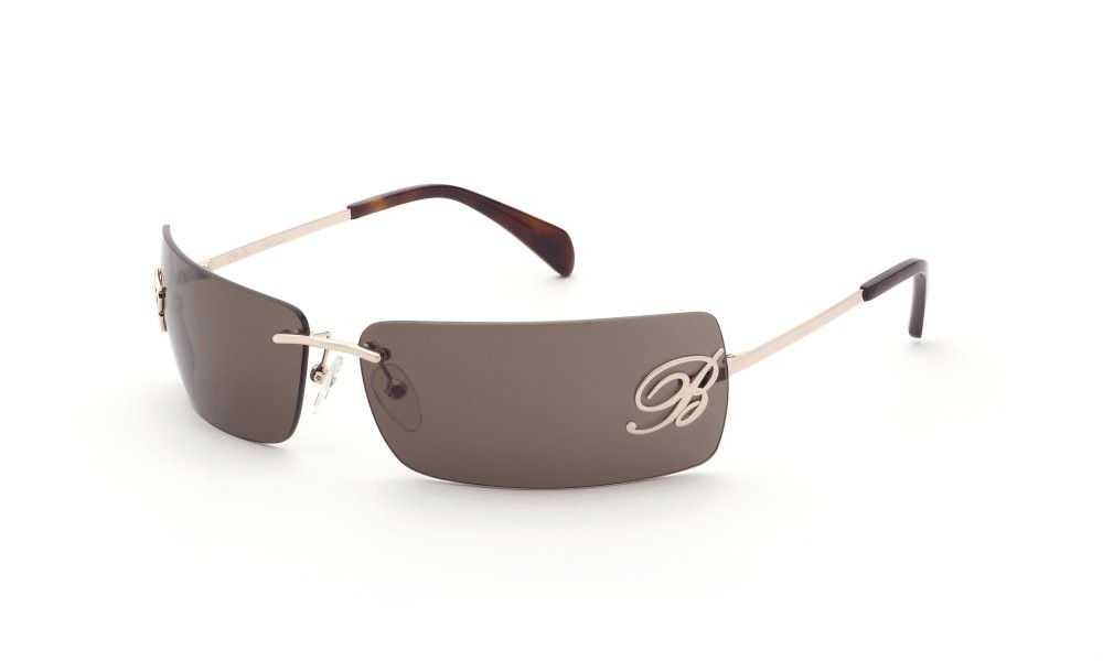Occhiali da sole Blumarine SBM238 (08FC) colore oro ramato lucido lenti brown