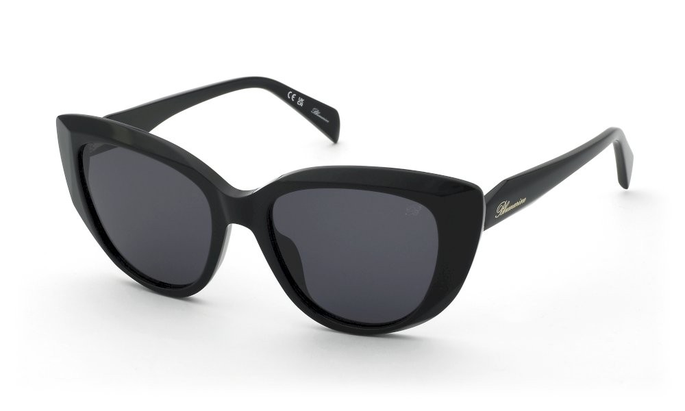 Sunglasses Blumarine SBM242S (0700) color nero lucido lenses smoke