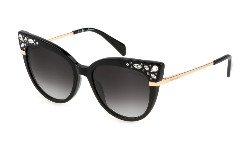 Sonnenbrillen Blumarine SBM835S (0700) farbe nero lucido gläser smoke gradient