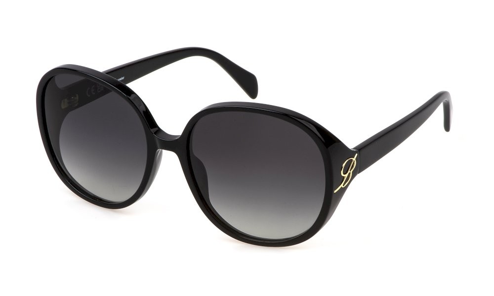Sonnenbrillen Blumarine SBM864 (700F) farbe nero lucido gläser smoke gradient