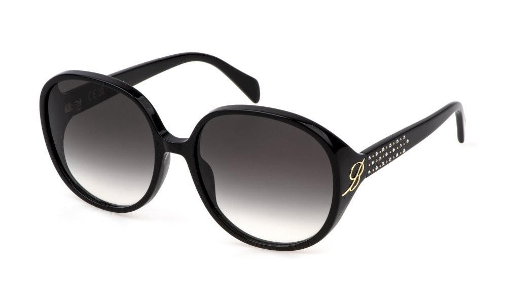 Sonnenbrillen Blumarine SBM864S (0700) farbe nero lucido gläser smoke gradient
