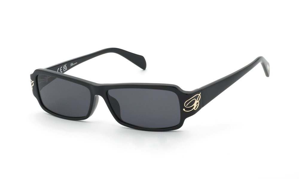 Sunglasses Blumarine SBM906 (0700) color nero lucido lenses smoke