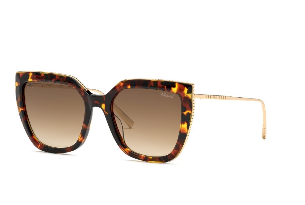 Sunglasses Chopard SCH319M (0745) color avana lucido lenses brown gradient