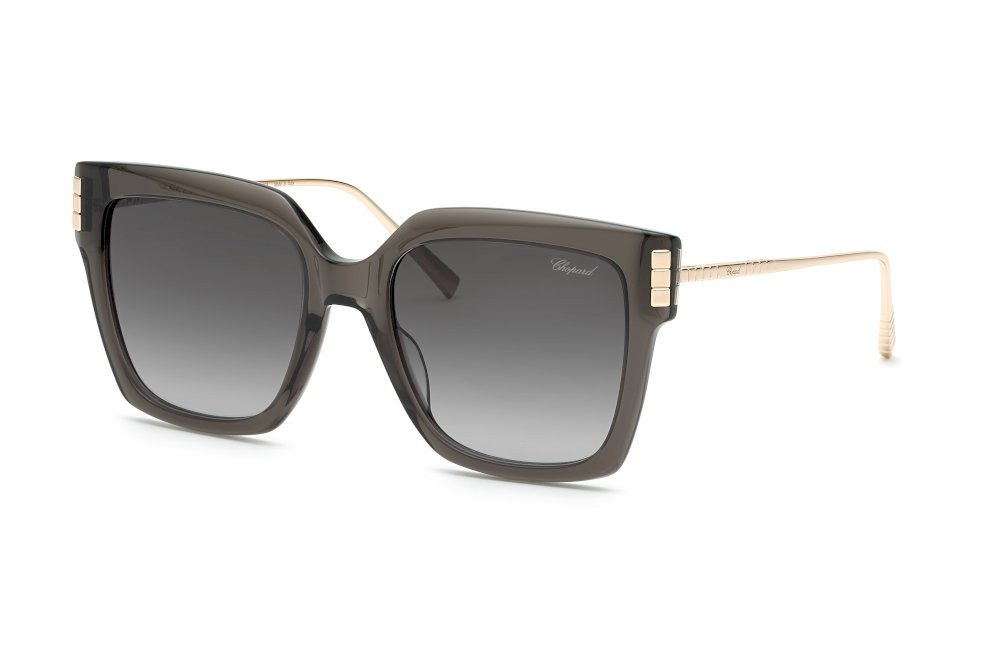 Occhiali da sole Chopard SCH353M (0840) colore grigio trasparente lenti antiriflesso - smoke grad.