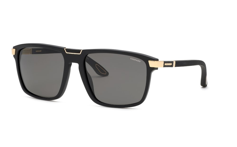 Sunglasses Chopard SCH359 (703P) color nero sabbiato/opaco lenses antiriflesso - smoke