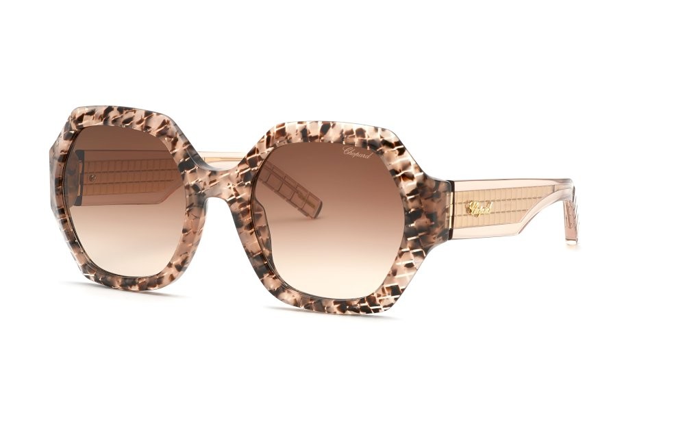 Sonnenbrillen Chopard SCH362M (0AGK) farbe avana vintage rosa / marrone lucido gläser antiriflesso - brown gradient