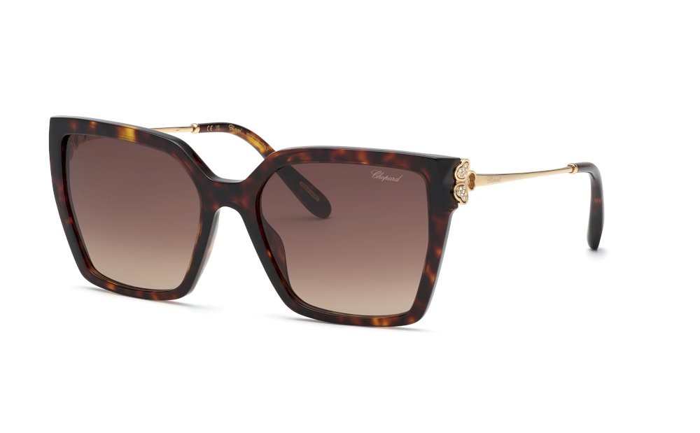 Sunglasses Chopard SCH371S (0909) color avana classica lucida lenses brown gradient