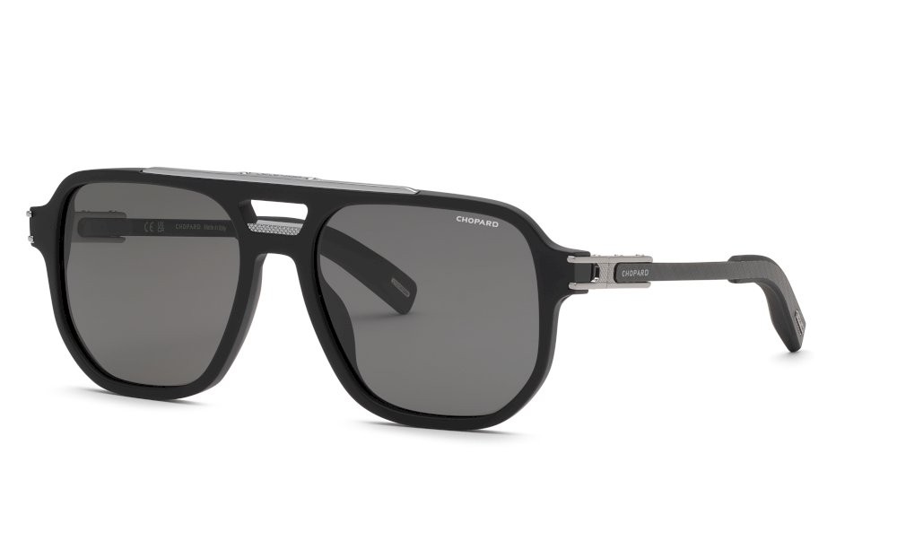 Sunglasses Chopard SCH412 (703P) color nero sabbiato/opaco lenses smoke