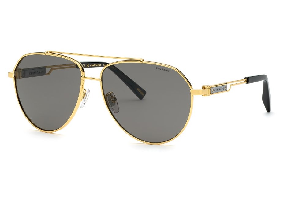Sonnenbrillen Chopard SCHG63 (400P) farbe oro giallo lucido gläser antiriflesso - smoke 