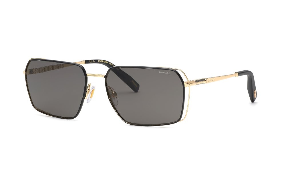 Sonnenbrillen Chopard SCHG90 (302P) farbe oro rosè lucido c/parti nero semilucido gläser antiriflesso - smoke