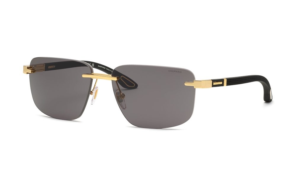 Occhiali da sole Chopard SCHL22 (0400) colore oro giallo lucido lenti smoke