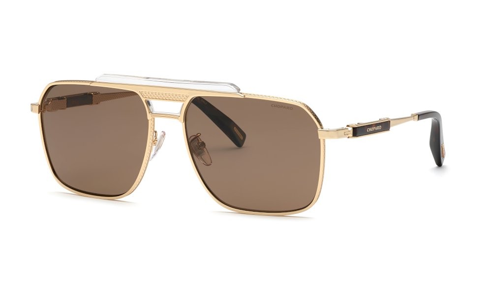 Sunglasses Chopard SCHL31 (300Z) color oro rose' lucido lenses brown