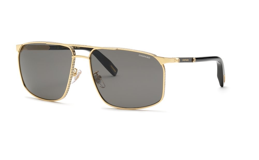 Occhiali da sole Chopard SCHL52 (301P) colore oro rose' lucido c/parti nero lucido lenti smoke