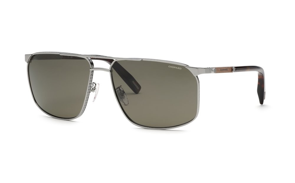 Sunglasses Chopard SCHL52 (508P) color rutenio lucido totale c/parti colorate lenses green