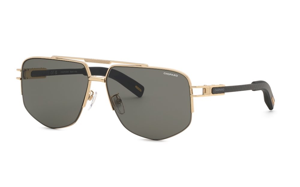 Sunglasses Chopard SCHM12 (0300) color oro rose' lucido lenses smoke