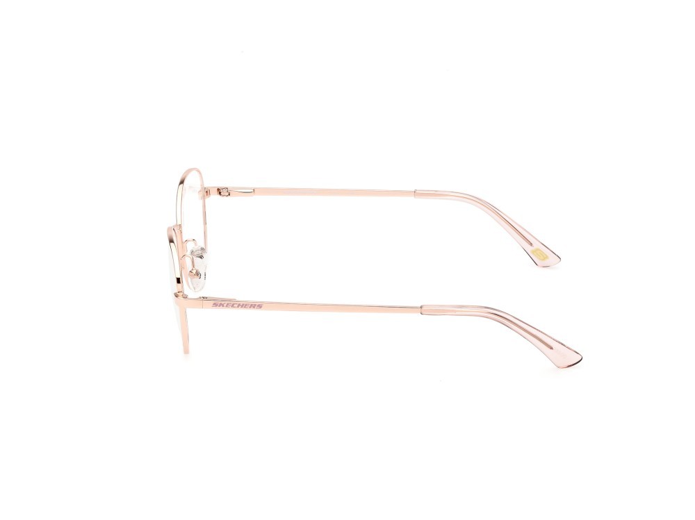 Eyeglasses Skechers SE2213 (028) color oro rosè lucido shape round 