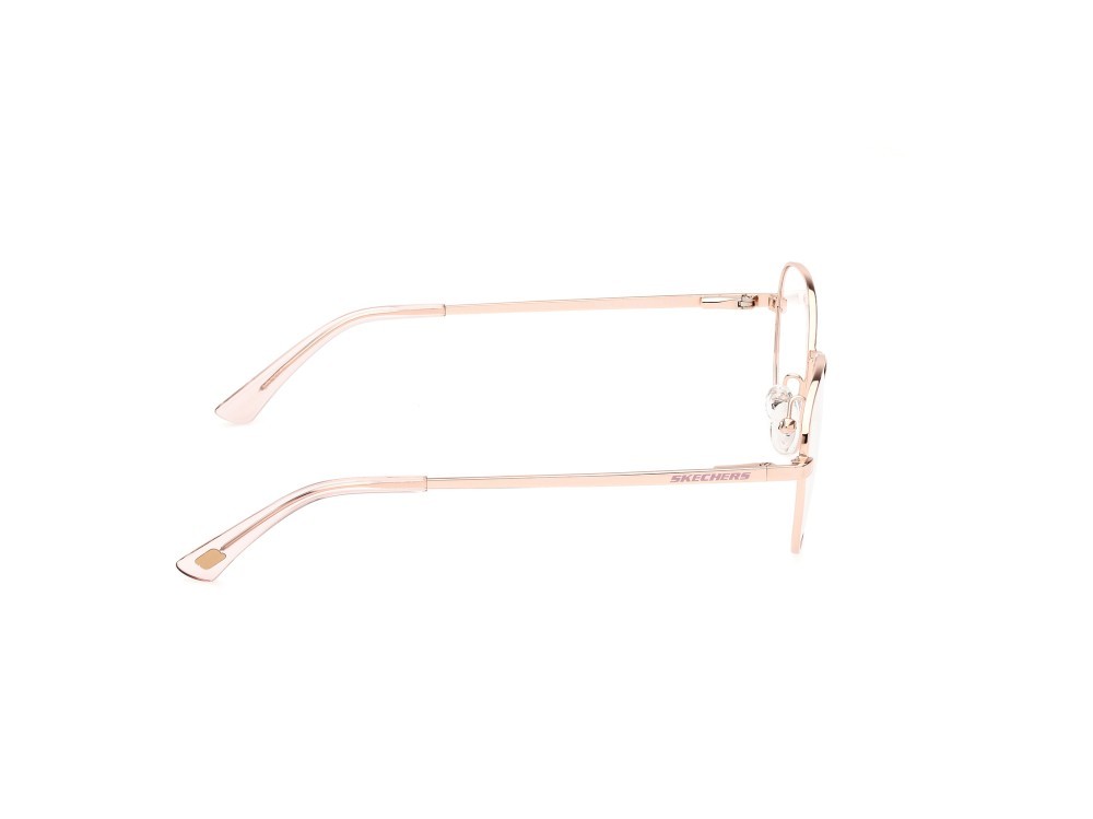 Eyeglasses Skechers SE2213 (028) color oro rosè lucido shape round 