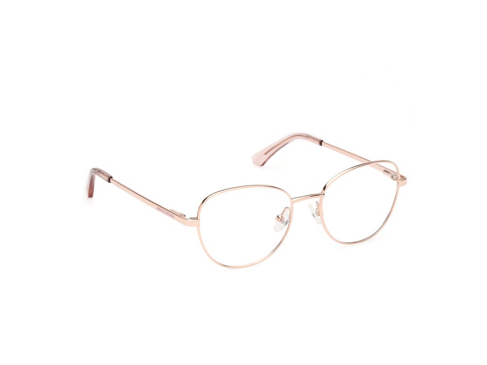 Eyeglasses Skechers SE2213 (028) color oro rosè lucido shape round 