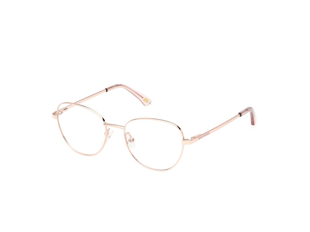 Eyeglasses Skechers SE2213 (028) color oro rosè lucido shape round 